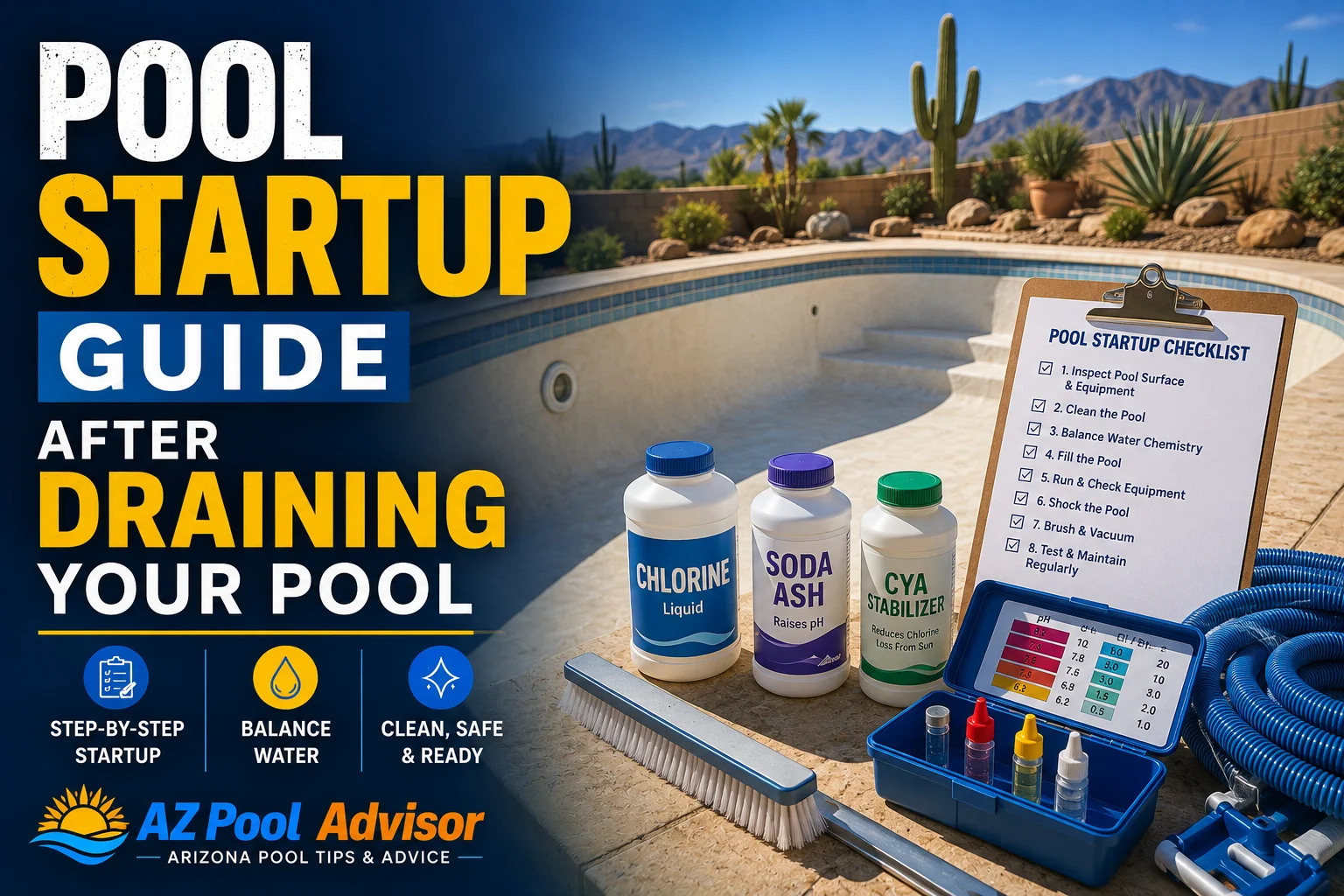 Pool Startup Guide After Draining Your Pool