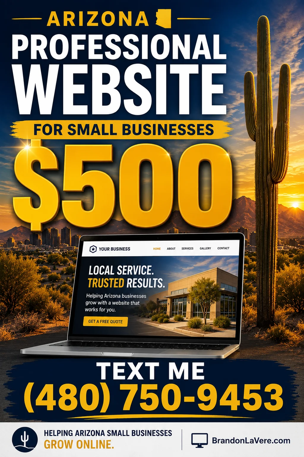 Custom Designed Websites starting at $500