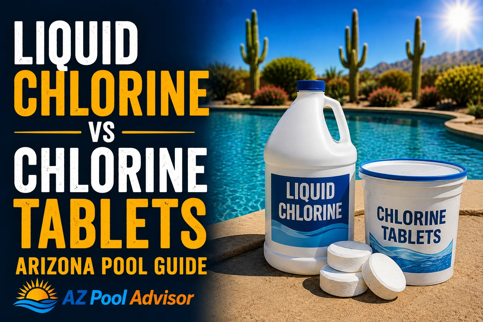 Liquid Chlorine vs Chlorine Tablets: Which Is Best for Arizona Pools?