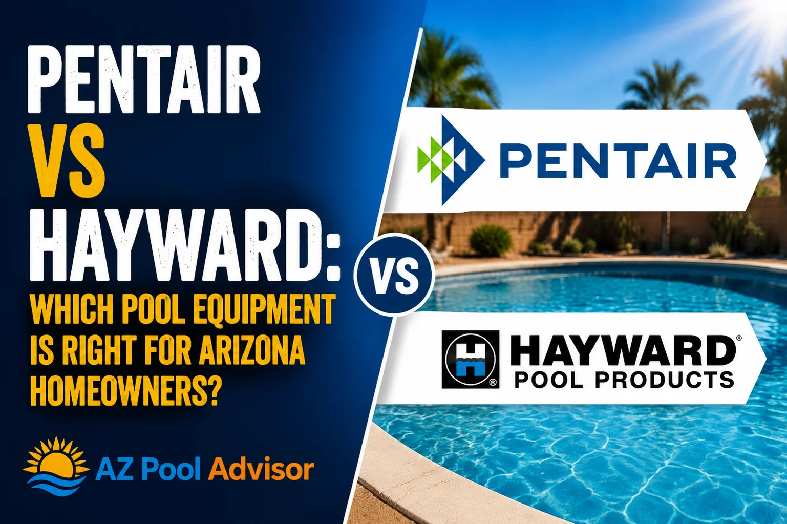 Pentair vs Hayward: Which Pool Equipment Is Right for Arizona Homeowners?